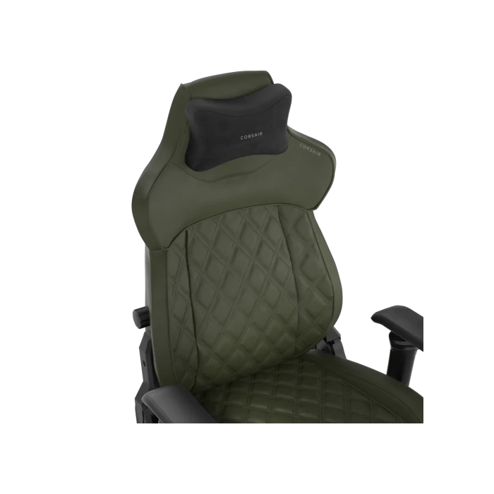 Corsair Silla Gaming TC500 LUXE Asiento Acolchado Verde CF-9010068-WW 120kg 180cm Respaldo Ajustable 160 Grados Marco Acero 2