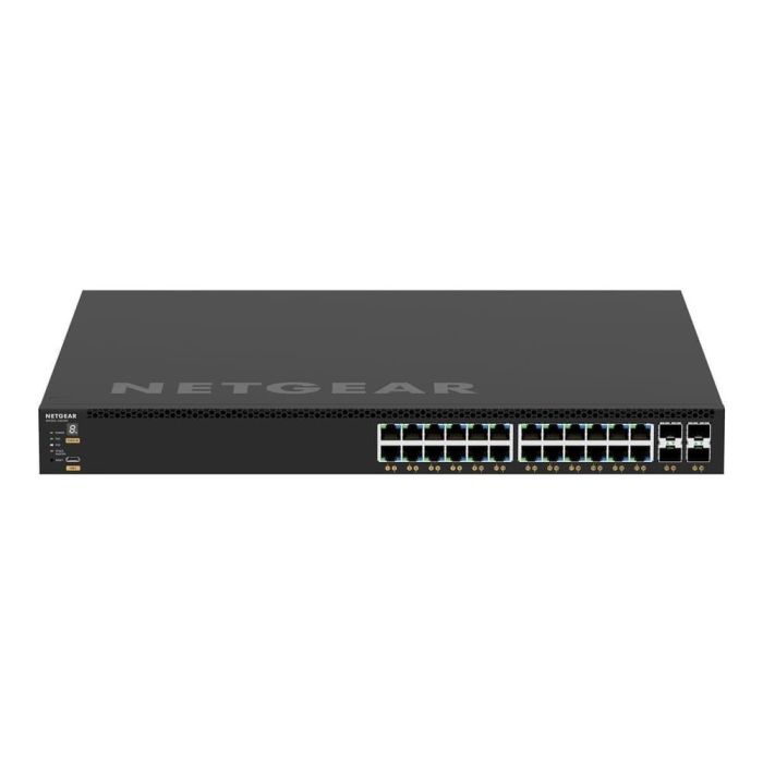 NETGEAR GSM4328-100NES Switch Gestionado 28 Puertos, 24x 1G PoE+ (648W-720W), 4x SFP+ Uplink
