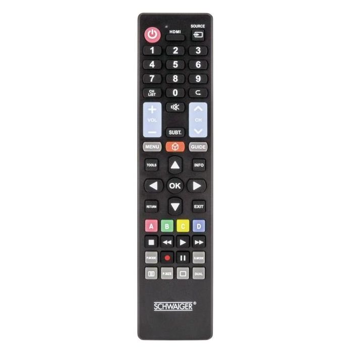 Schwaiger Fernbedienung 5 in 1 vorprogrammiert Schwarz 0 Schwaiger Fernbedienung 5 in 1 vorprogrammiert Schwarz 0