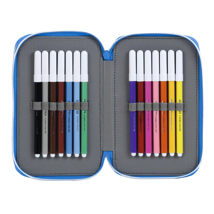 Safta Plumier Doble Pequeño 28 Piezas RCD Espanyol 12.5x19.5x4 cm 2