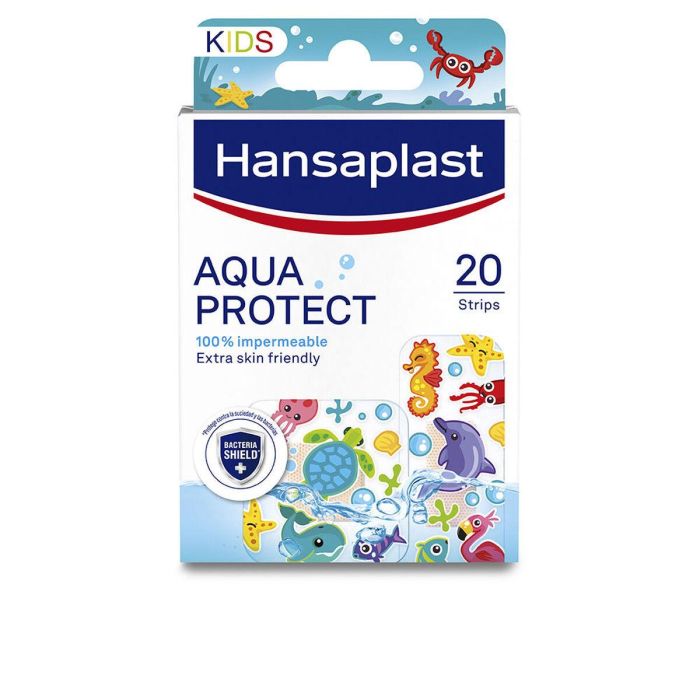 Hansaplast HP AQUAPROTECT KIDS Apósitos Impermeables para Niños 20 unidades - No se Adhiere a la Herida 0 Hansaplast HP AQUAPROTECT KIDS Apósitos Impermeables para Niños 20 unidades - No se Adhiere a la Herida 0
