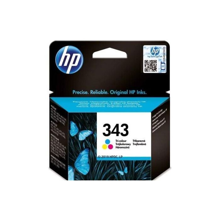 HP PSC-325/375/1510/1610/2355/2610/2710, Deskjet 5740/6540/6840,PS-8150/8450 Cart.Col. Nº343, 7ml.