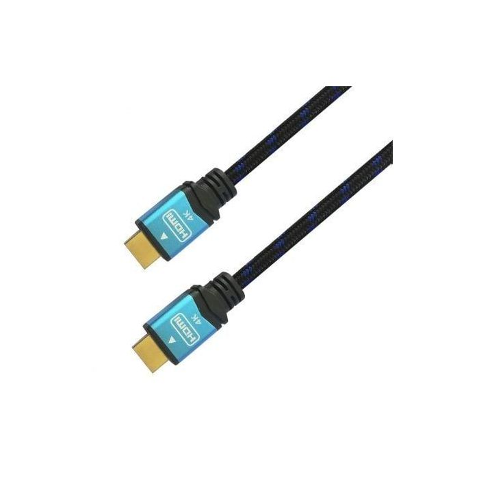 Cable HDMI 2.0 4K Aisens A120-0360/ HDMI Macho - HDMI Macho/ Hasta 10W/ 2250Mbps/ 10m/ Negro y Azul 1 Cable HDMI 2.0 4K Aisens A120-0360/ HDMI Macho - HDMI Macho/ Hasta 10W/ 2250Mbps/ 10m/ Negro y Azul 1