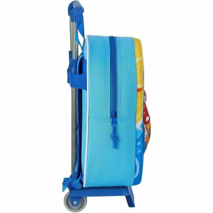 Mochila Escolar 3D con Ruedas SuperThings Azul claro 3 Mochila Escolar 3D con Ruedas SuperThings Azul claro 3