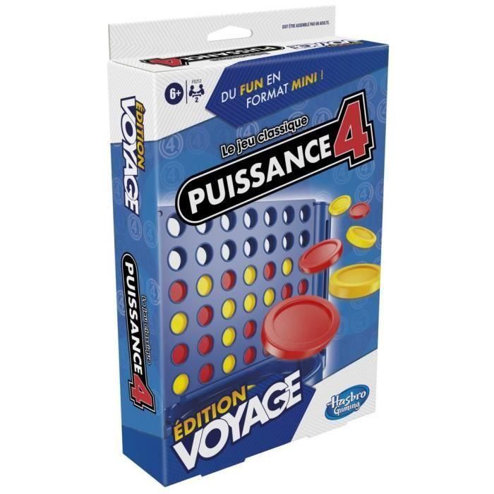 Power 4 Voyage, juego de mesa de viaje para 2 jugadores, juego de viajes, 6 años, Hasbro Gaming 4