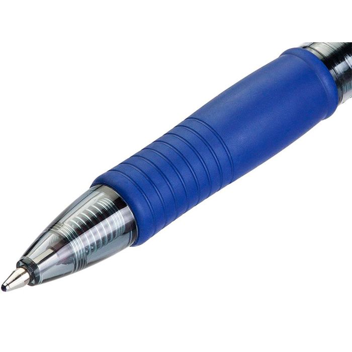 Boligrafo Pilot G-2 Azul Tinta Gel Retractil Sujecion De Caucho En Blister 2