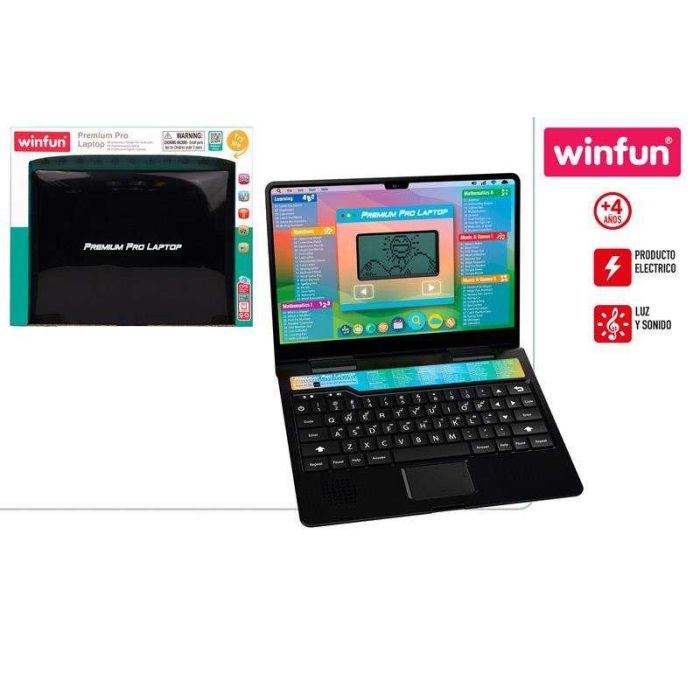 Ordenador portatil actividades con luces y sonidos. winfun 1