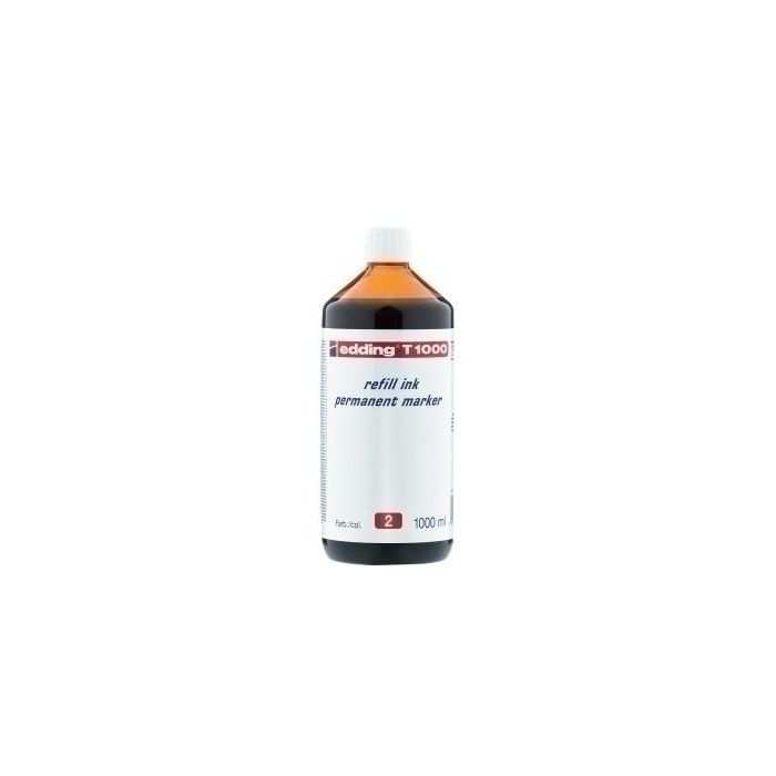 Tinta Rotulador Edding Frasco 1 Litro T1000 Rojo