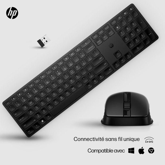 HP 650 Teclado y Ratón Inalámbrico Combo con 20+ Teclas Personalizables, Tracking Preciso y Materiales Reciclados 21