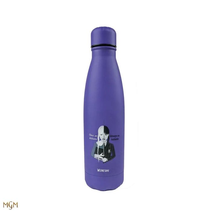 Botella Metálica Wednesday con Cello Morado 500Ml Cinereplicas Redstring CR4071 2 Botella Metálica Wednesday con Cello Morado 500Ml Cinereplicas Redstring CR4071 2