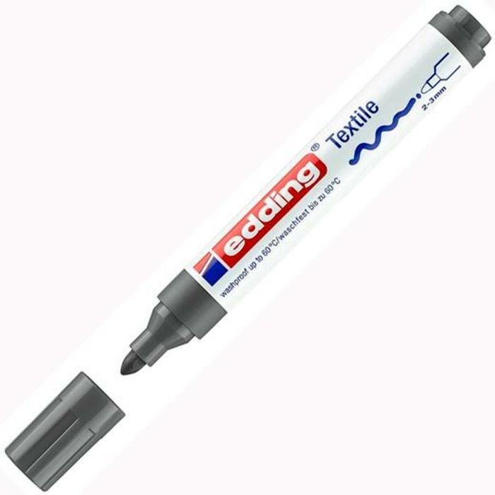 Marcador Edding Textile 4500 Gris (10 Unidades) 1 Marcador Edding Textile 4500 Gris (10 Unidades) 1