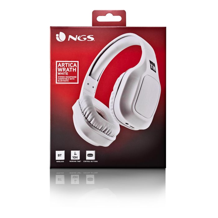 Auriculares Inalámbricos NGS Artica Wrath/ con Micrófono/ Bluetooth/ Blancos 7 Auriculares Inalámbricos NGS Artica Wrath/ con Micrófono/ Bluetooth/ Blancos 7