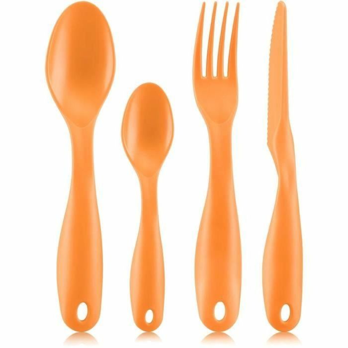 Bodum BOD0699965609375 Fiambrera Compartimentada con Cubiertos - Llama Naranja 1