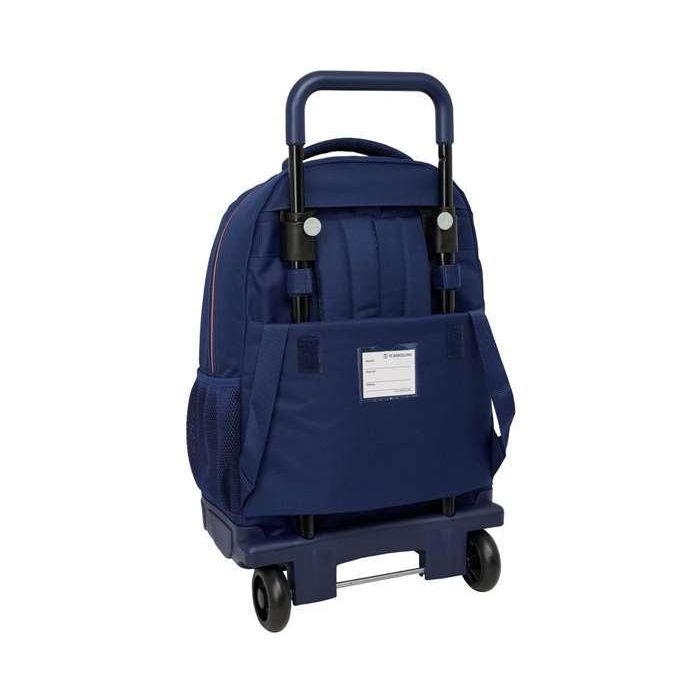 Safta Mochila Grande con Ruedas Compact Extraíble FC Barcelona 2ª Equipación 33x45x22cm 1