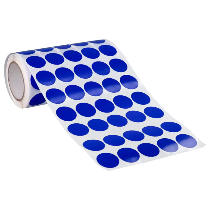 Liderpapel Gomets Autoadhesivos Círculos 20 mm Azul Rollo 2000 Unidades 6