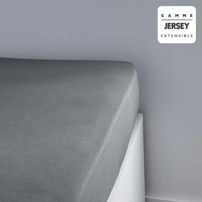 Today TOD3574641208097 Sábana Bajera Esencial Chard 100% Algodón Jersey Acero 90x190+25 cm Individual 1