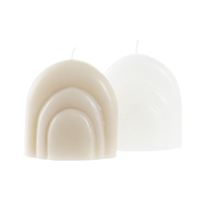 DKD Home Decor Vela Urban de Cera Blanco Gris con Arcos 4x8x8 cm (Pack de 6 Unidades Surtidas) 1 DKD Home Decor Vela Urban de Cera Blanco Gris con Arcos 4x8x8 cm (Pack de 6 Unidades Surtidas) 1