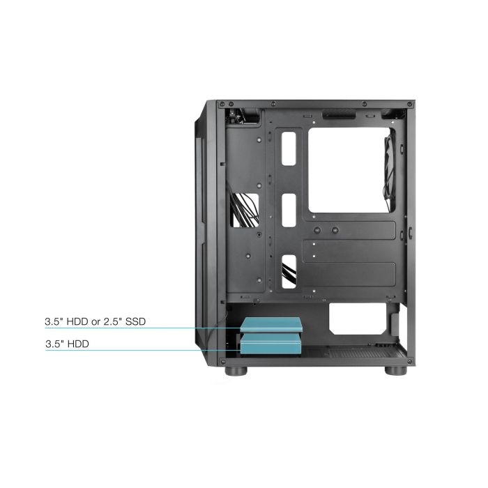TOOQ CAJA SEMITORRE GAMING RAGNAROK NEGRA 4