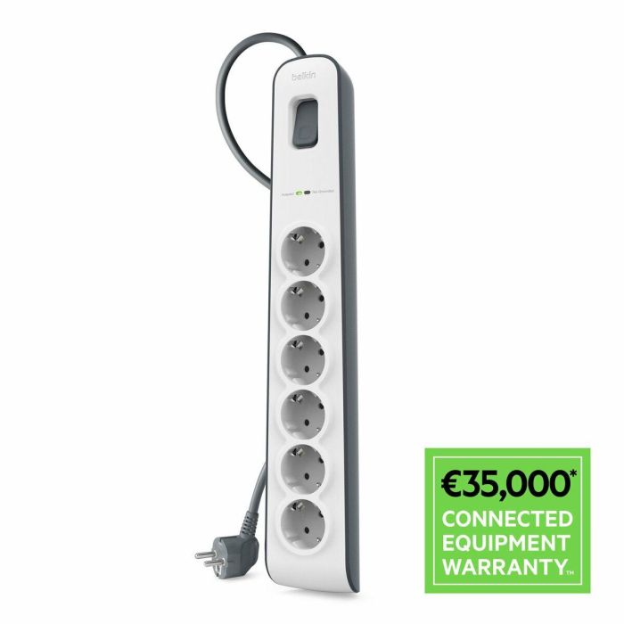 Protección contra sobretensión Belkin BSV603VF2M-V2 2 Protección contra sobretensión Belkin BSV603VF2M-V2 2
