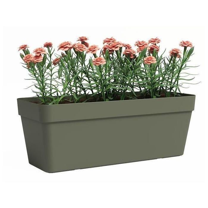 Jardinera - ARTEVASI - Capri - Plástico - Rectangular - Verde seco - 12,5 l 1 Jardinera - ARTEVASI - Capri - Plástico - Rectangular - Verde seco - 12,5 l 1