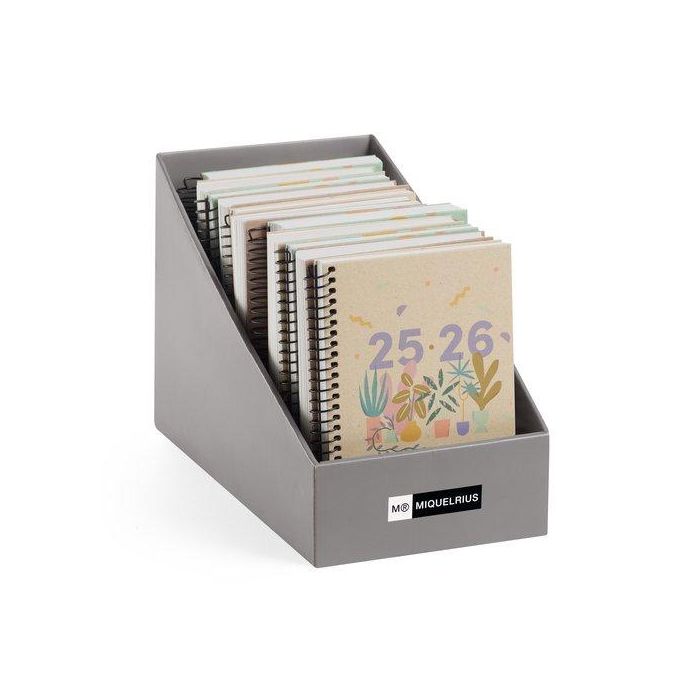 Agenda Escolar (2025-26) Miquelrius Catalan Recycled Espiral Tapa Extra Activa 8º 117X174 S/V Apais. Assortiment Expositor De 16