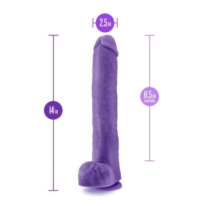 Dildo Blush Au Naturel Morado Ø 5,8 cm 5