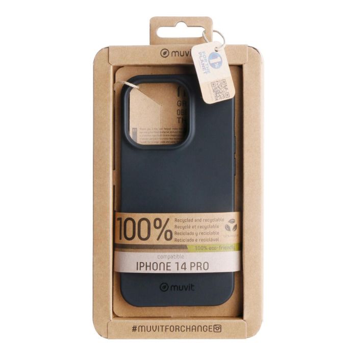 Muvit Funda Recycletek para Apple iPhone 14 Fabricada con Material Reciclado 0 Muvit Funda Recycletek para Apple iPhone 14 Fabricada con Material Reciclado 0