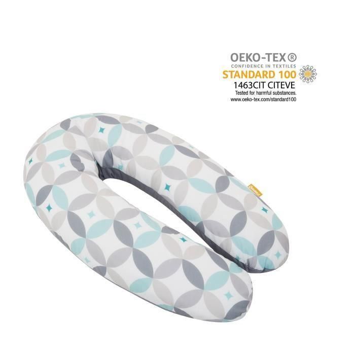 Badabulle Cojín de Maternidad y Lactancia 2 en 1 Gráfico para Embarazo y Bebé – Soporte, Alivio Espalda y Brazos 2 Badabulle Cojín de Maternidad y Lactancia 2 en 1 Gráfico para Embarazo y Bebé – Soporte, Alivio Espalda y Brazos 2