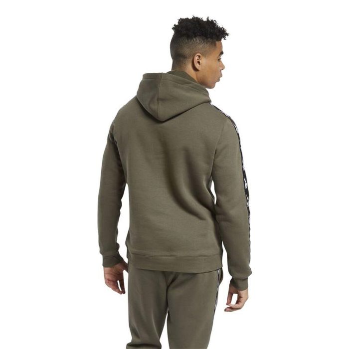 Sudadera con Capucha Hombre Reebok Training Essentials Tape Caqui 4 Sudadera con Capucha Hombre Reebok Training Essentials Tape Caqui 4