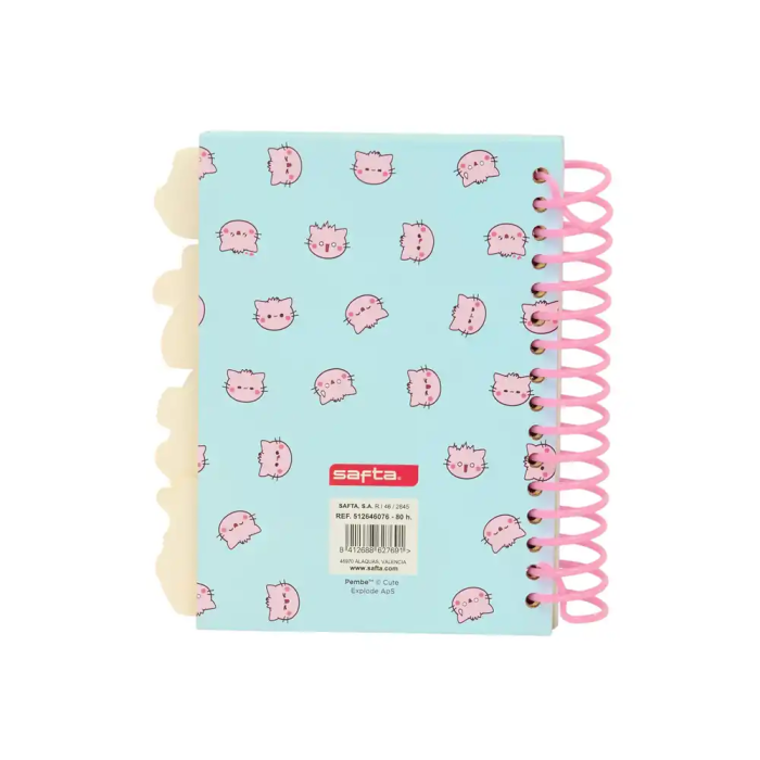 Safta Bloc de notas A6 Pembe The Pink Cat 148x105 mm 1