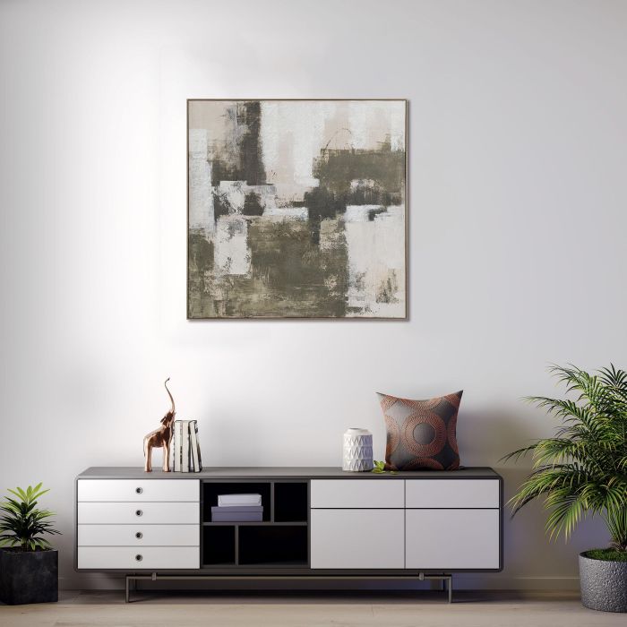 Cuadro Urban DKD Home Decor Verde Blanco 5.2 x 120 x 120 cm (2 Unidades) 3 Cuadro Urban DKD Home Decor Verde Blanco 5.2 x 120 x 120 cm (2 Unidades) 3