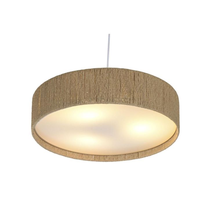 DKD Home Decor Lámpara Techo Plafón Urban Marrón, de Cuerda, 62x62x15 cm, Bombilla E27 Máx. 50W 6 DKD Home Decor Lámpara Techo Plafón Urban Marrón, de Cuerda, 62x62x15 cm, Bombilla E27 Máx. 50W 6