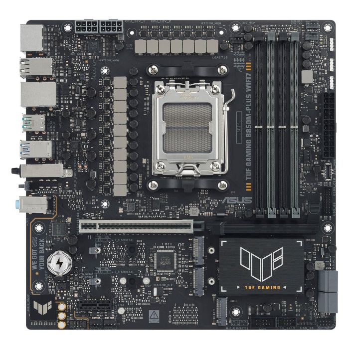 Asus TUF GAMING B850M-PLUS WIFI7 Placa Base AMD B850 Socket AM5 micro ATX DDR5 Wi-Fi 7 90MB1MU0-M0EAY0 7