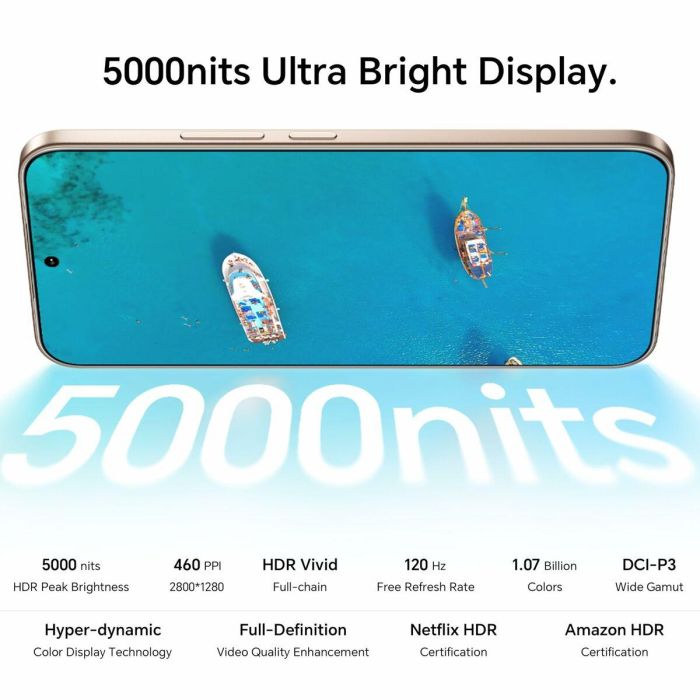 Honor 400 Pro 5G Gris, 512GB, 12GB RAM, Pantalla 6.7", Cámara 50MP, Batería 5300 mAh, Qualcomm Snapdragon 8 Gen 3 2