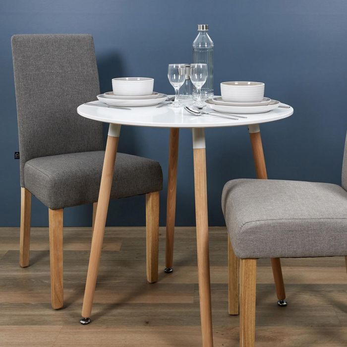 Home Deco Factory Plato Gris Bicolor Cerámica Diámetro 26.5 cm Mesa 3