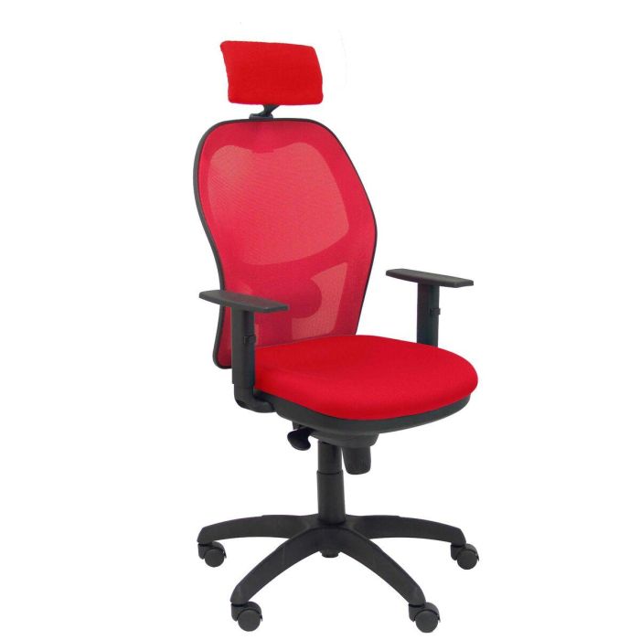 Silla de Oficina con Cabecero Jorquera Piqueras y Crespo 10CRNCR Rojo Silla de Oficina con Cabecero Jorquera Piqueras y Crespo 10CRNCR Rojo