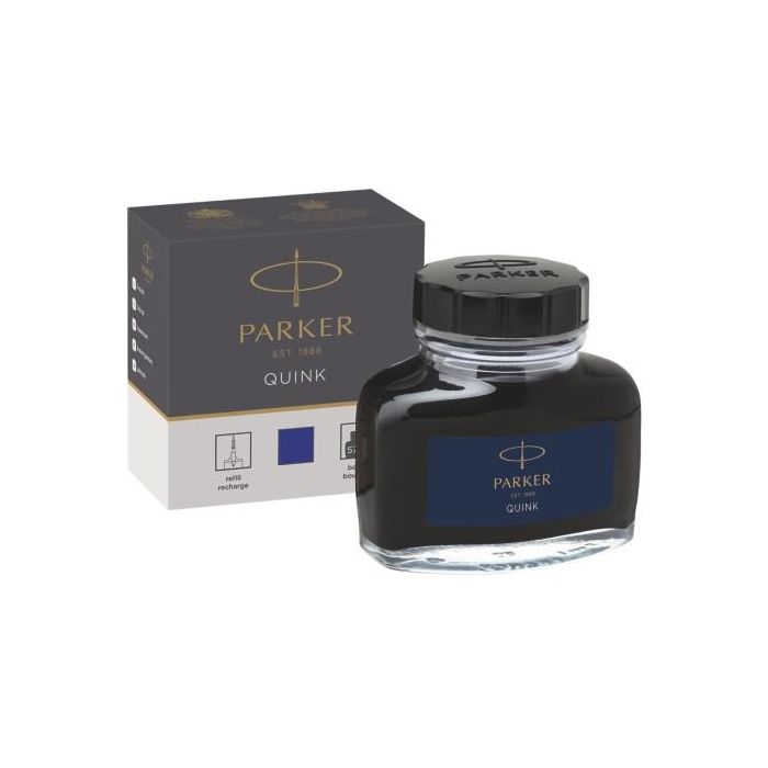 Parker Tinta para Estilográfica Azul Permanente, Recambio en Frasco de 57 ml