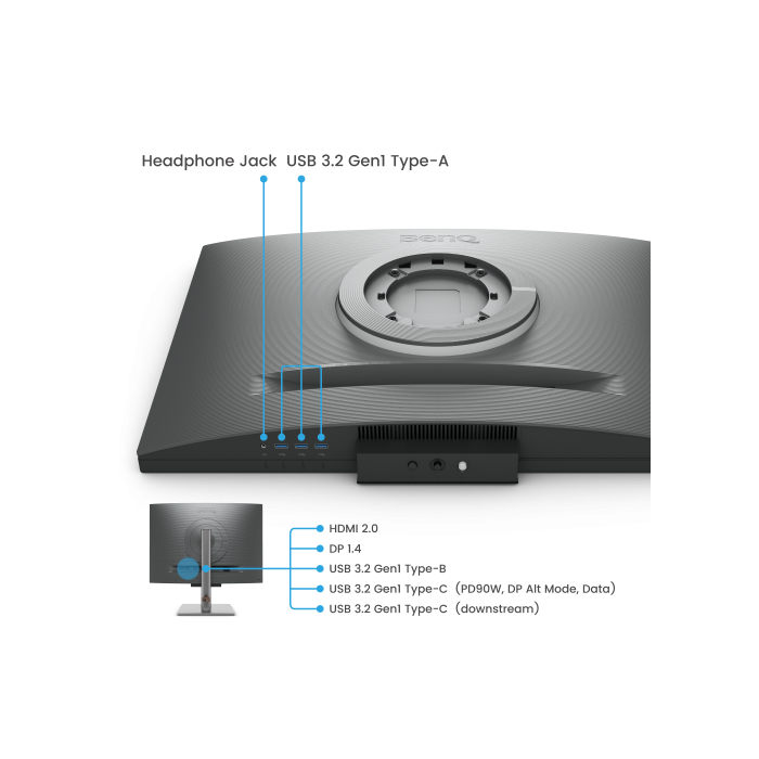 BenQ Pantalla para PC 71.6 cm (28.2") 4K Ultra HD 3840 x 2560 IPS Negro 9H.LM1LJ.TBE