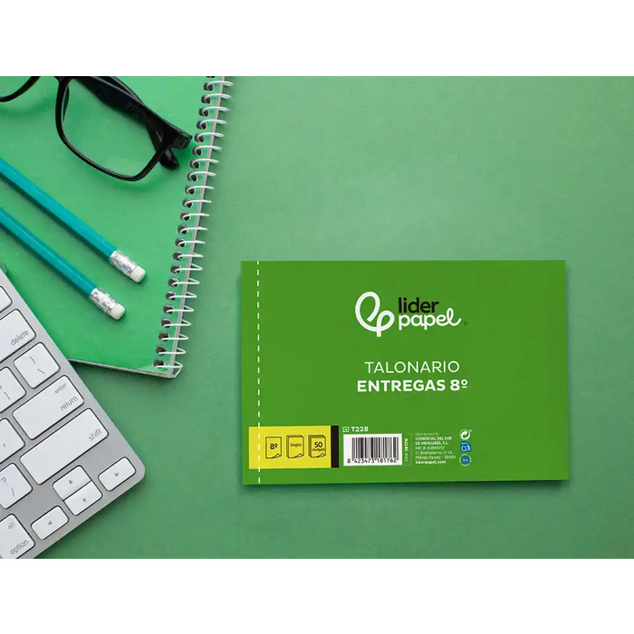 Liderpapel T228 Talonario Entregas 8º Original y Copia Apaisado 6
