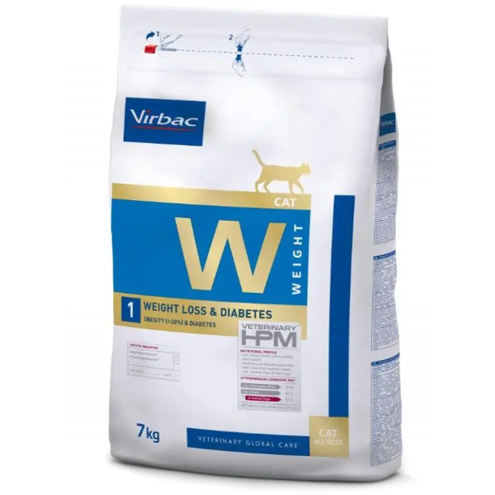 Virbac W1 Cat Weight Loss & Diabetes 7 kg Hpm