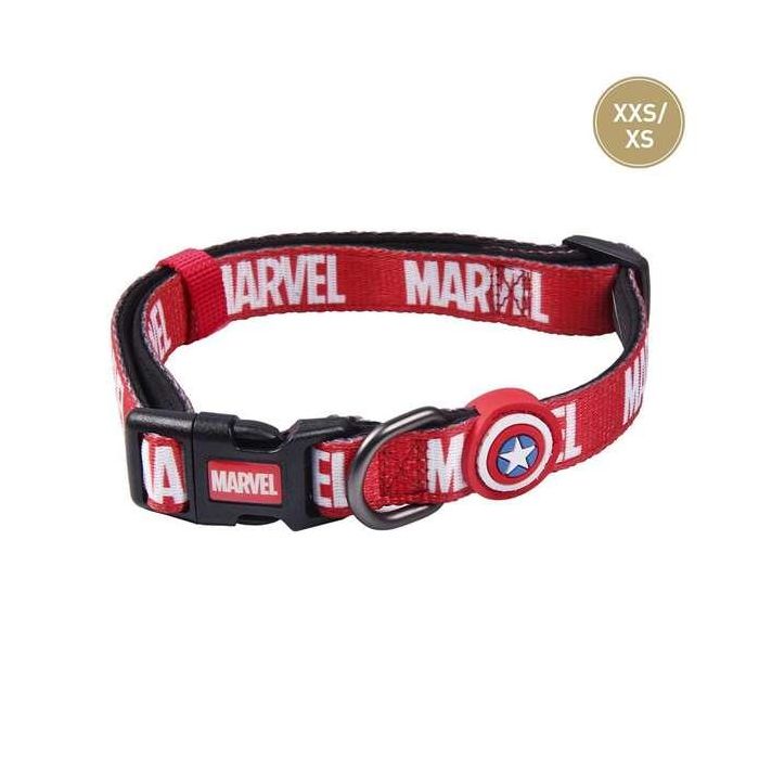 Cerdá Collar Premium Perro T1XXS Marvel XXS/XS Rojo - Talla Pequeña para Arneses y Correas 1 Cerdá Collar Premium Perro T1XXS Marvel XXS/XS Rojo - Talla Pequeña para Arneses y Correas 1