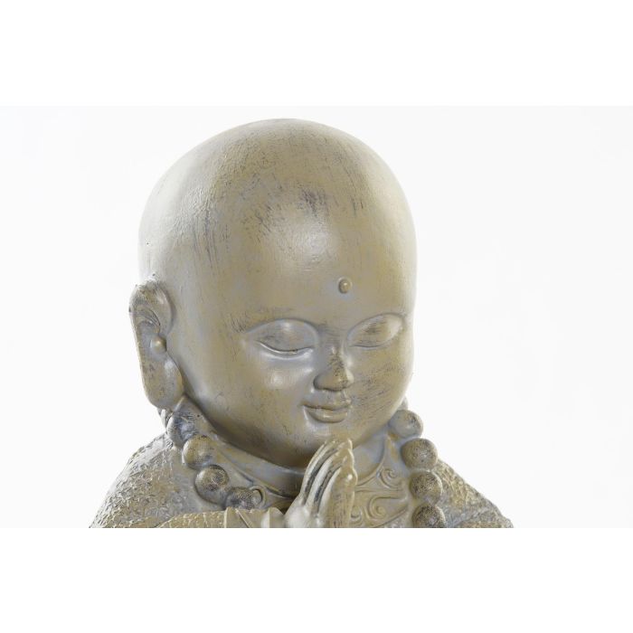 DKD Home Decor Figura de Monje Oriental de Resina Gris Claro, 13cm Largo, 20cm Alto, 15cm Ancho (Pack 2 Unidades) 1 DKD Home Decor Figura de Monje Oriental de Resina Gris Claro, 13cm Largo, 20cm Alto, 15cm Ancho (Pack 2 Unidades) 1