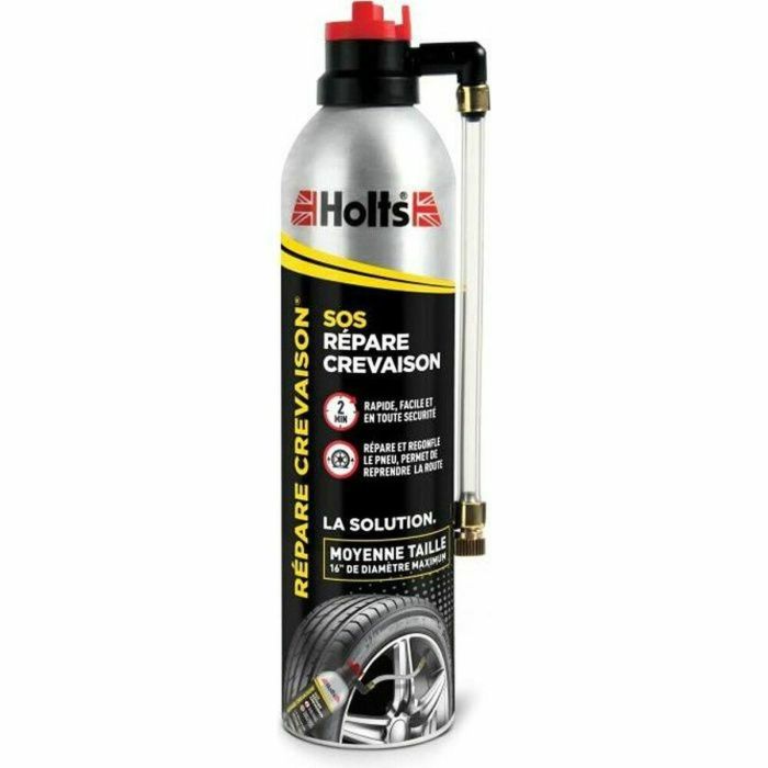 Holts Reparación de neumáticos pinchazos para Autos urbanos, Compactos, Caravanas, Quads 400 ml - Neumáticos 14-15'', 155-195mm