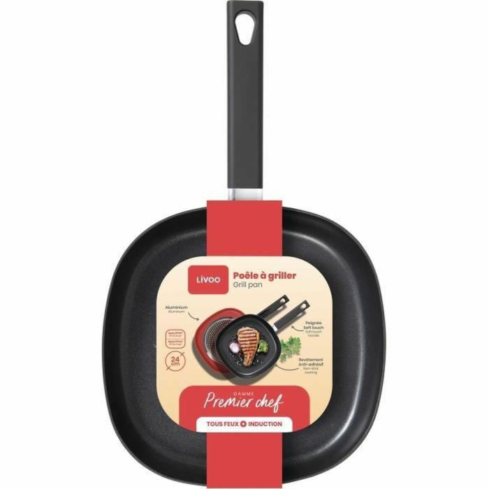 Parrilla Livoo Antiadherente Aluminio Ø 24 cm 1 Parrilla Livoo Antiadherente Aluminio Ø 24 cm 1