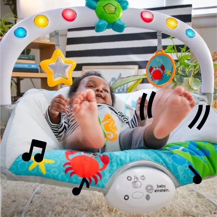 BABY EINSTEIN Tumbona Neptuno - Ocean Explorers BE74451131026, 15 Melodías, Luces, Vibraciones 1