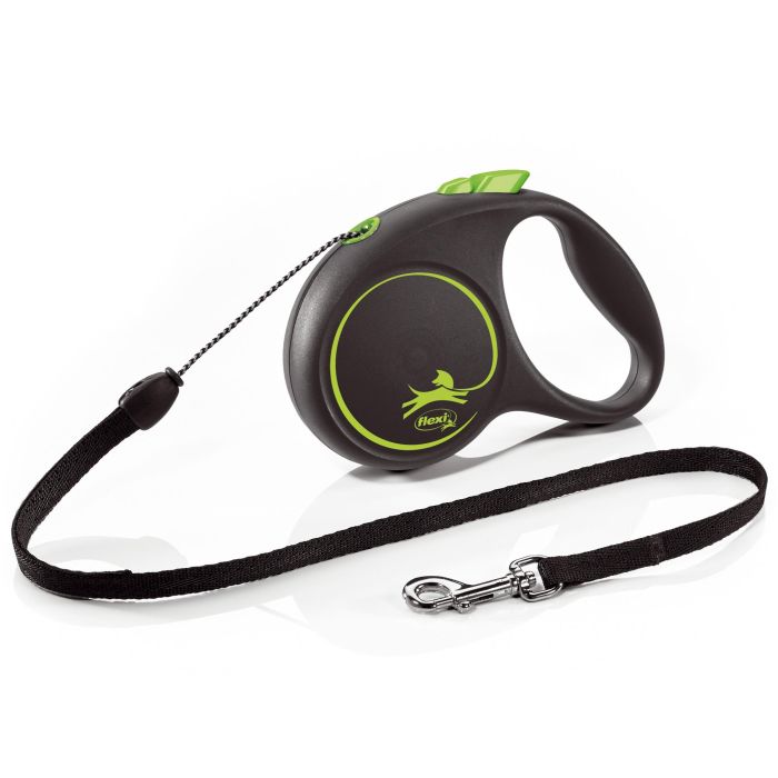 Correa Flexi Black Design S Cordón 5M Verde Correa Flexi Black Design S Cordón 5M Verde