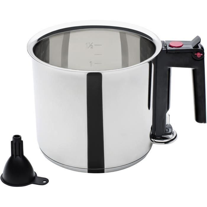 GSW Baño María / Doble Caldera 16 cm, 1.5 L, Acero Inoxidable, Doble Pared con Depósito, Compatible Inducción, Graduado, Ideal para chocolate y salsas 0 GSW Baño María / Doble Caldera 16 cm, 1.5 L, Acero Inoxidable, Doble Pared con Depósito, Compatible Inducción, Graduado, Ideal para chocolate y salsas 0