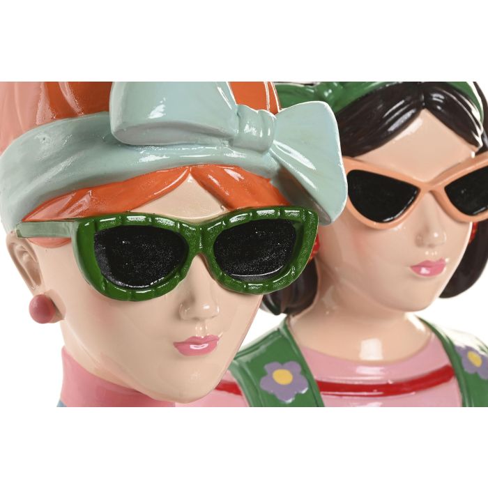 Macetero Urban DKD Home Decor Multicolor 13 x 28 x 22 cm (4 Unidades) 1