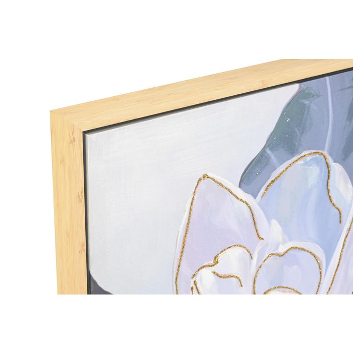 DKD Home Decor Cuadro Romántico Azul Blanco Lienzo y PS 4 x 70 x 100 cm (2 Unidades) 1