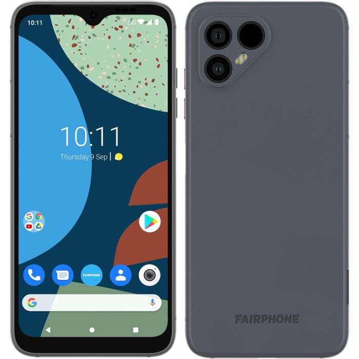 Fairphone 4 5G Smartphone Gris 128GB Almacenamiento 6GB RAM Cámara 48MP Android 11 12